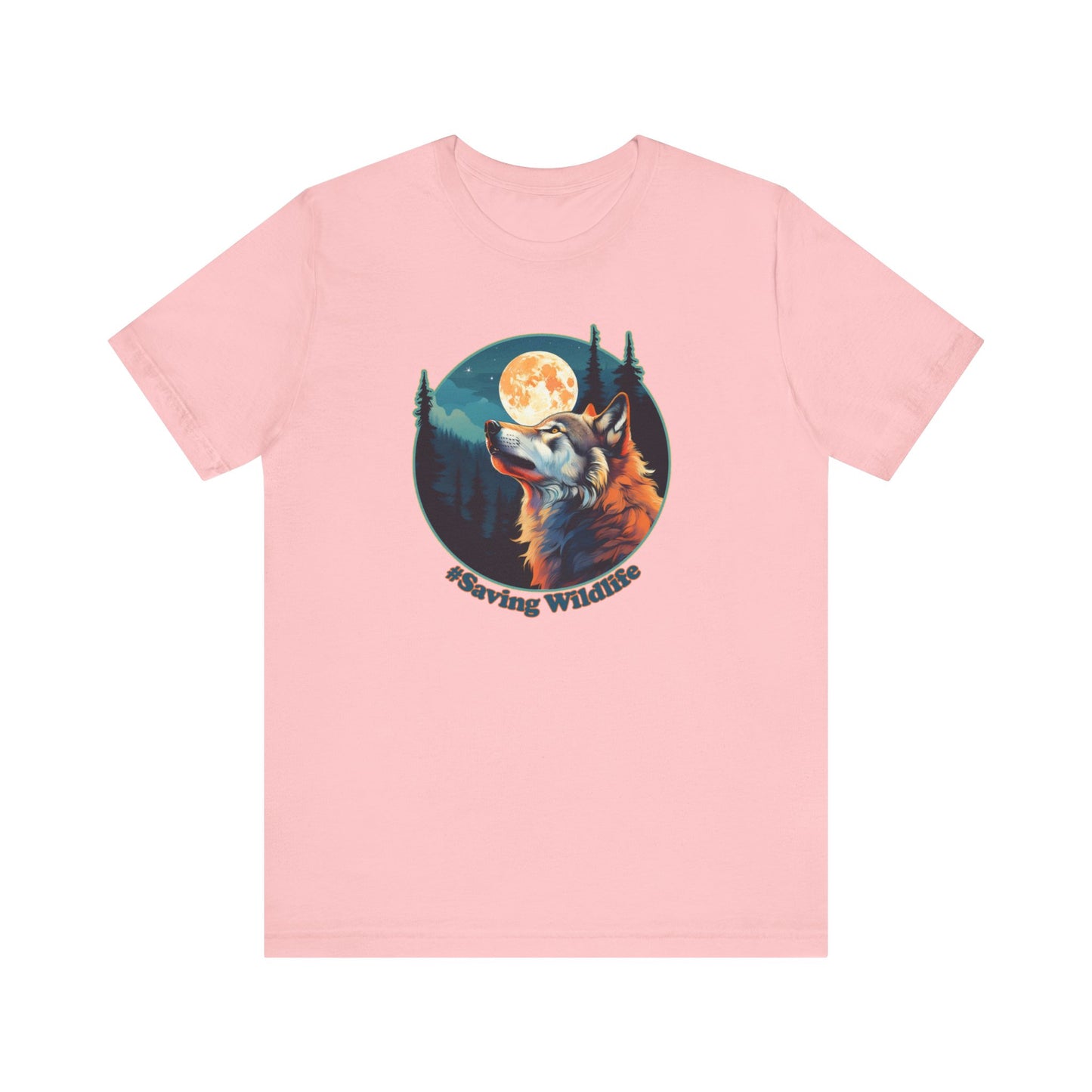 Wolf & Moon - Unisex Jersey Short Sleeve Tee