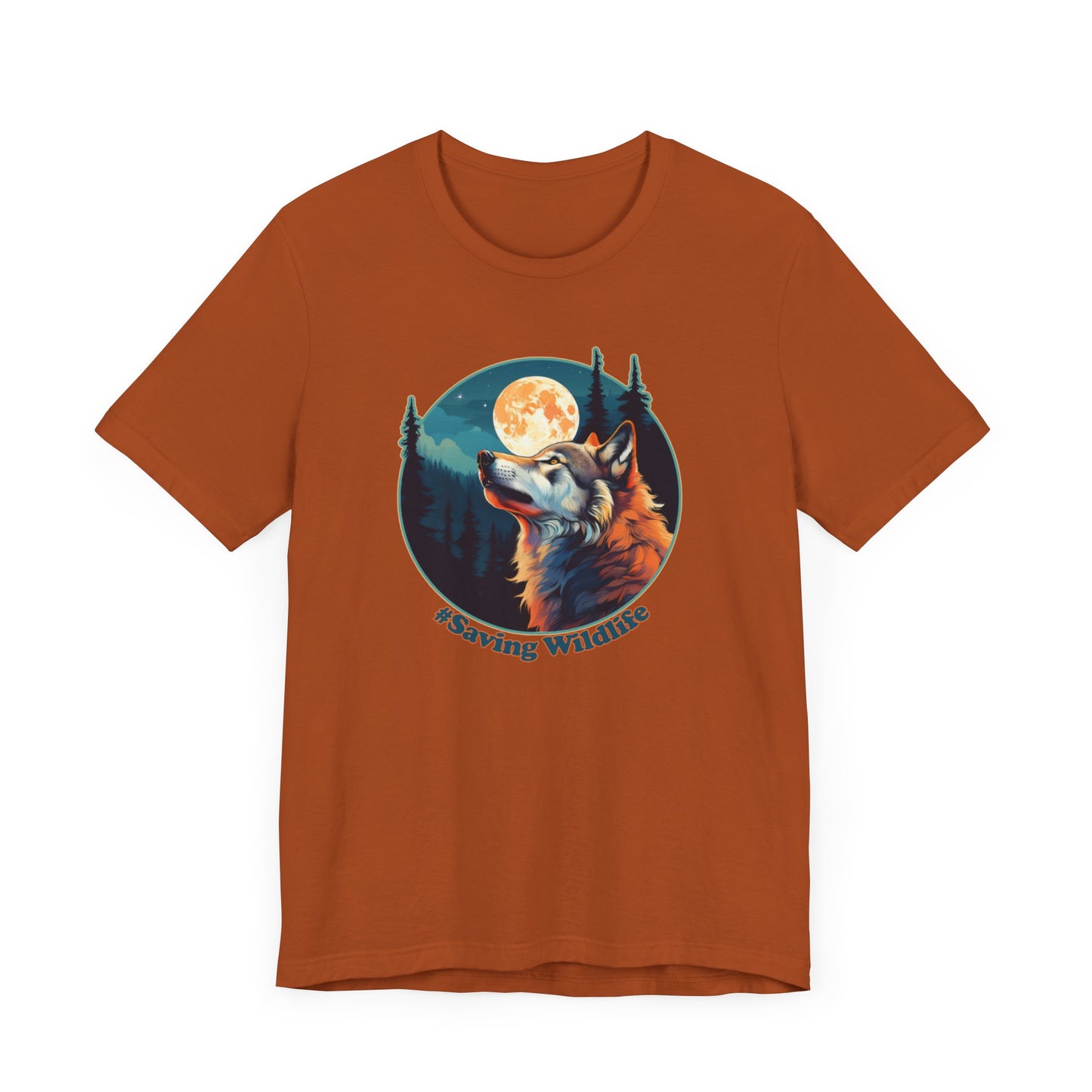 Wolf & Moon - Unisex Jersey Short Sleeve Tee