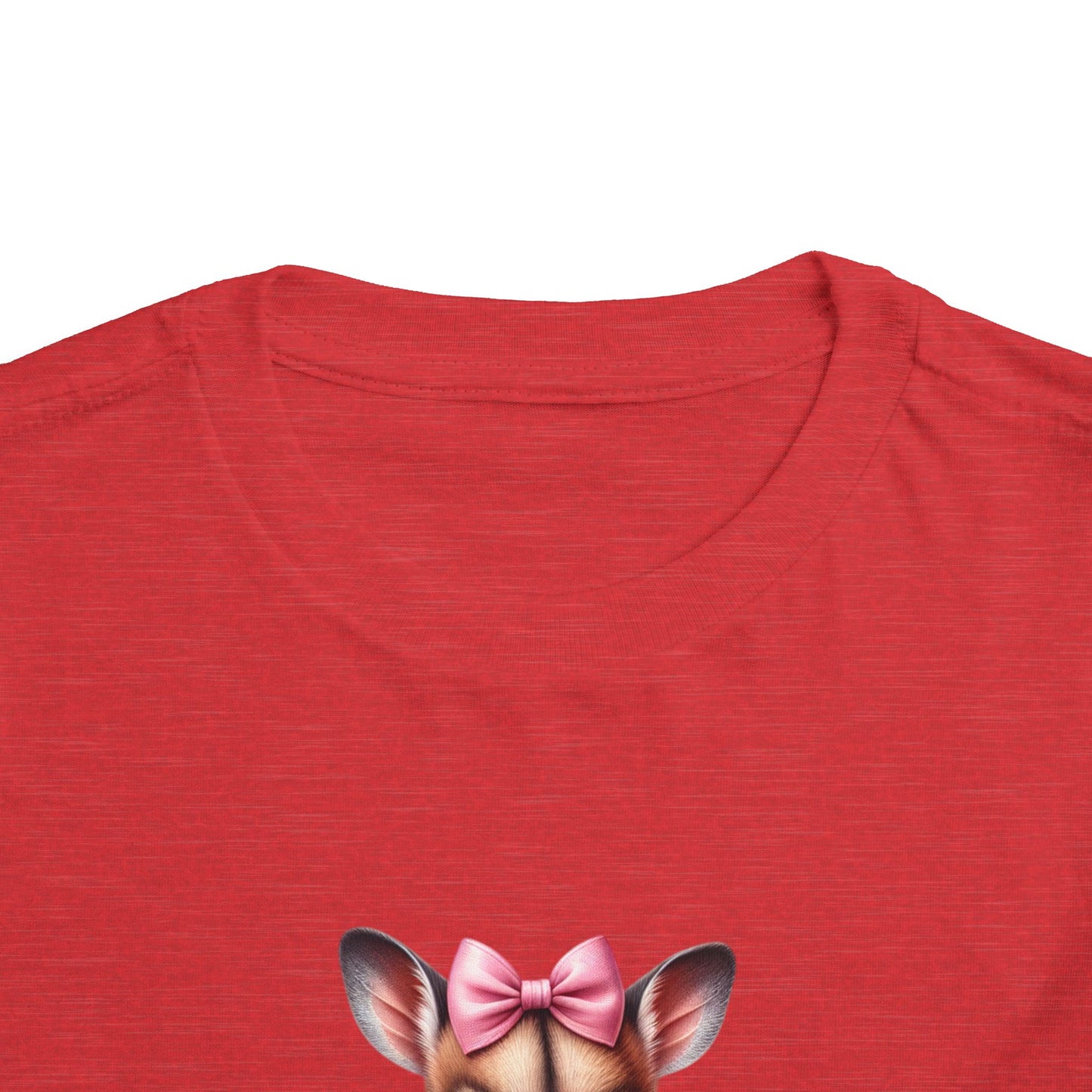 Pocket Pal / Wallaby with Bow - Toddler Short Sleeve Tee