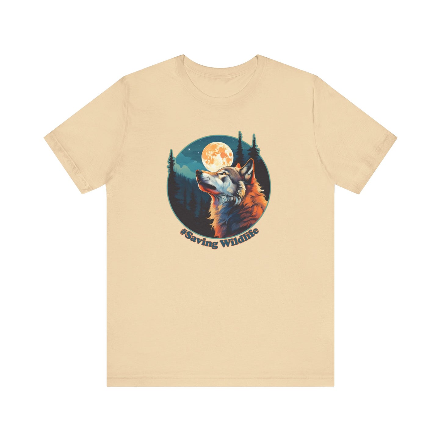 Wolf & Moon - Unisex Jersey Short Sleeve Tee