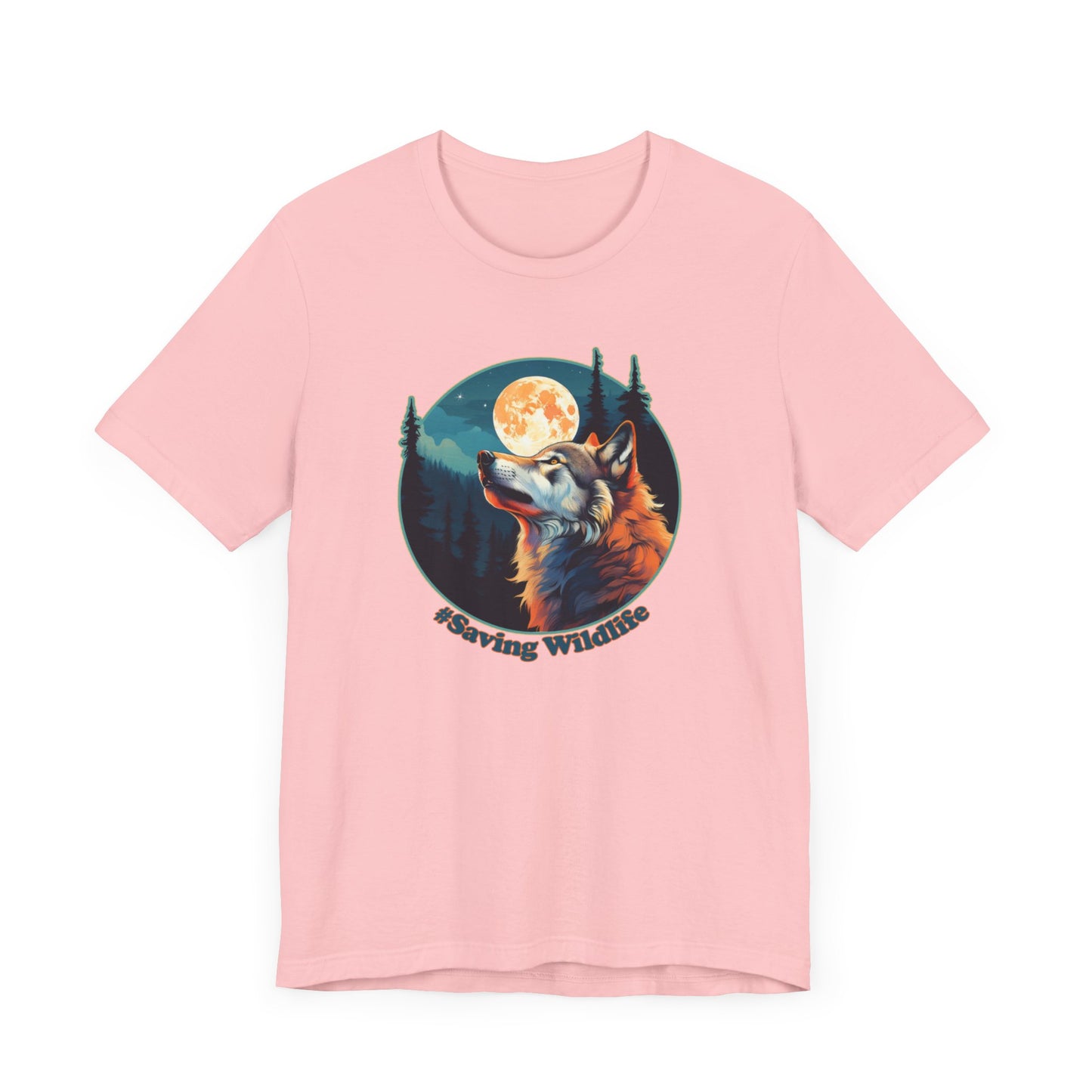 Wolf & Moon - Unisex Jersey Short Sleeve Tee