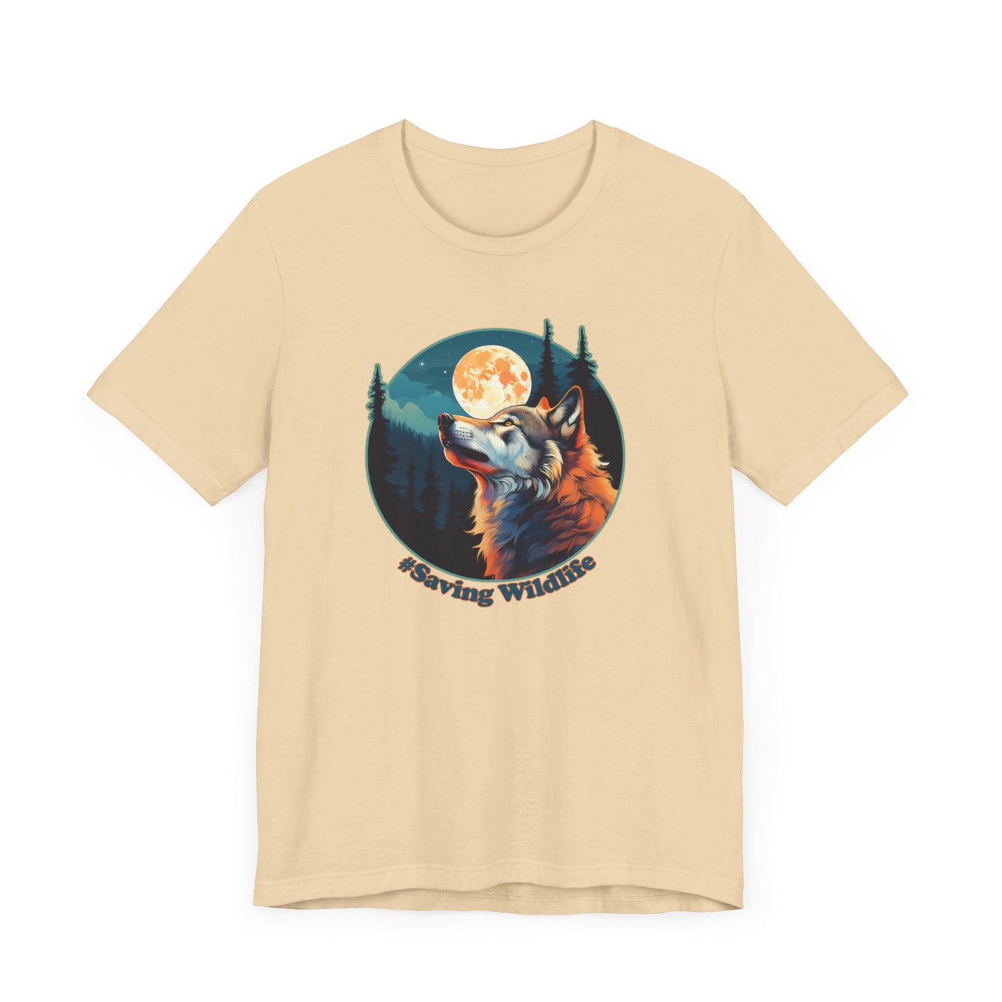 Wolf & Moon - Unisex Jersey Short Sleeve Tee