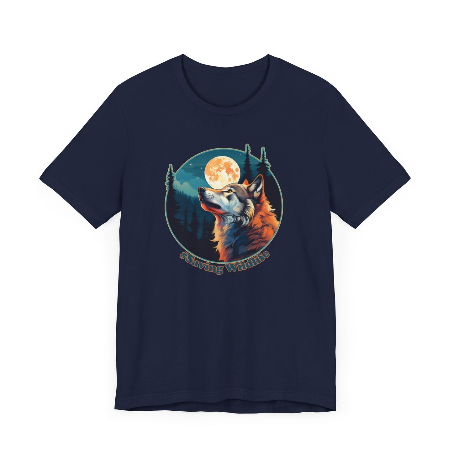 Wolf & Moon - Unisex Jersey Short Sleeve Tee
