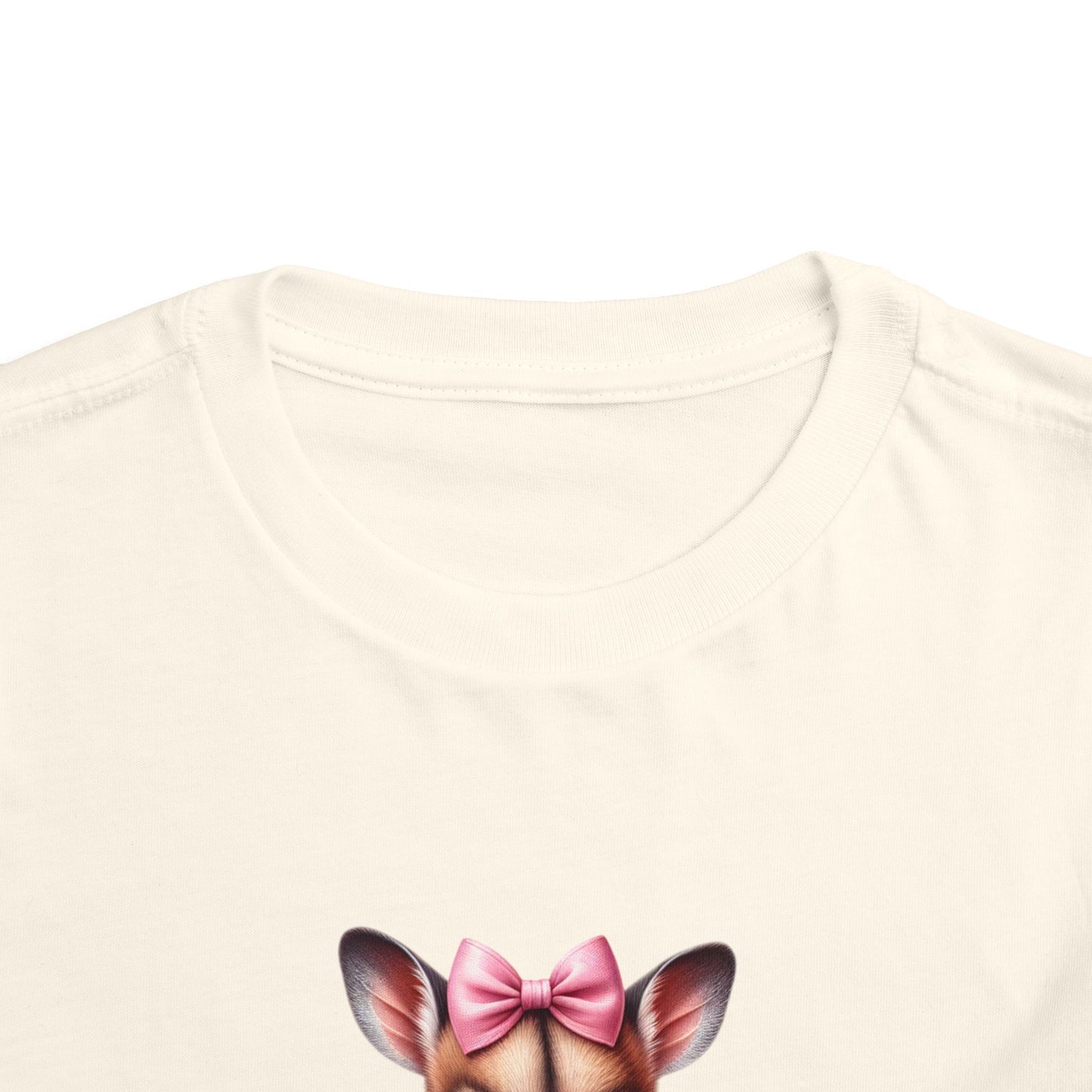 Pocket Pal / Wallaby with Bow - Toddler Short Sleeve Tee