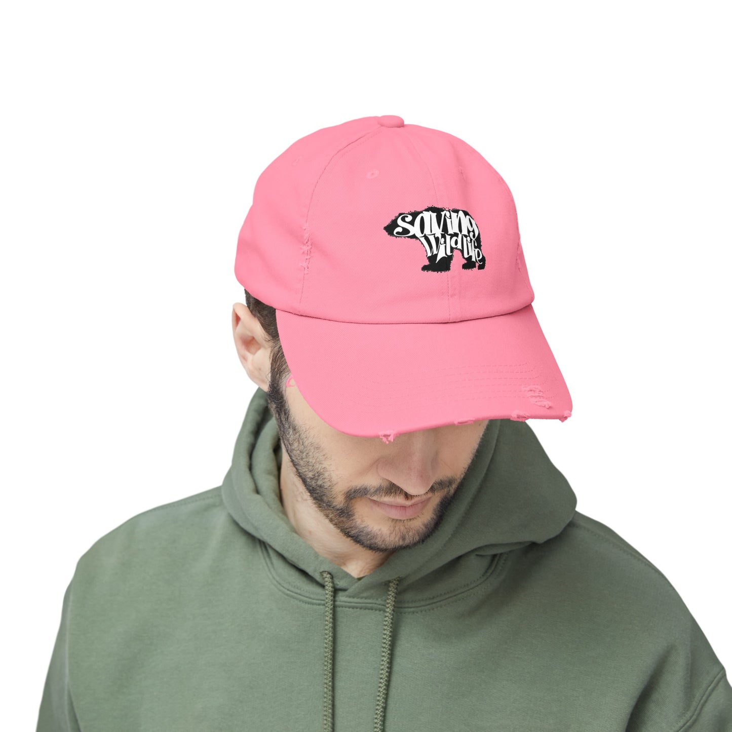 Saving Wildlife - Bear Distressed Cap