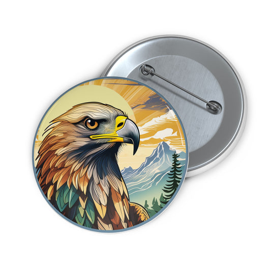 Golden Eagle Pin Button