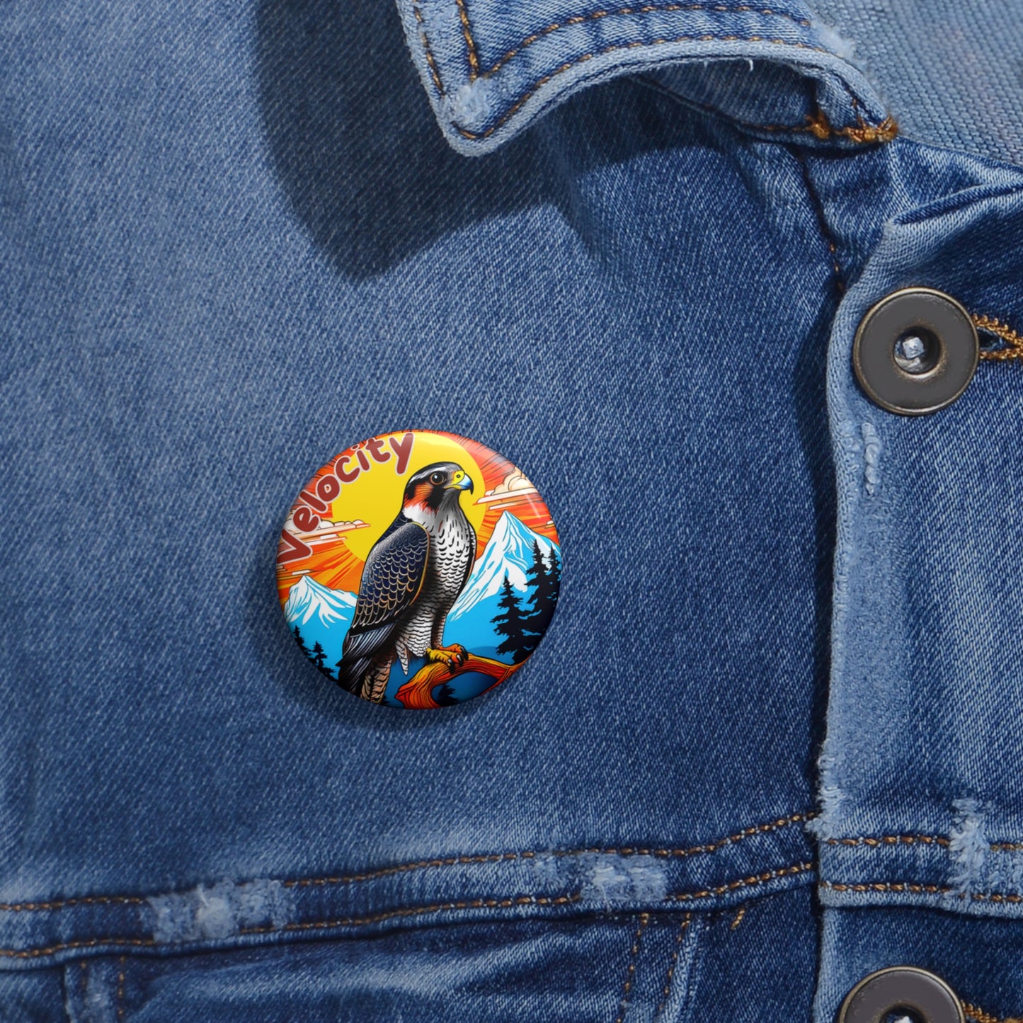 Velocity the Falcon Pin Button