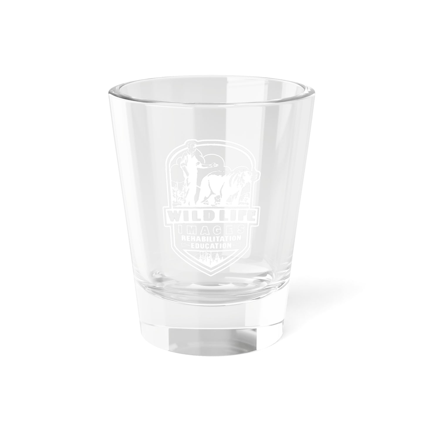 White logo - Shot Glass, 1.5oz