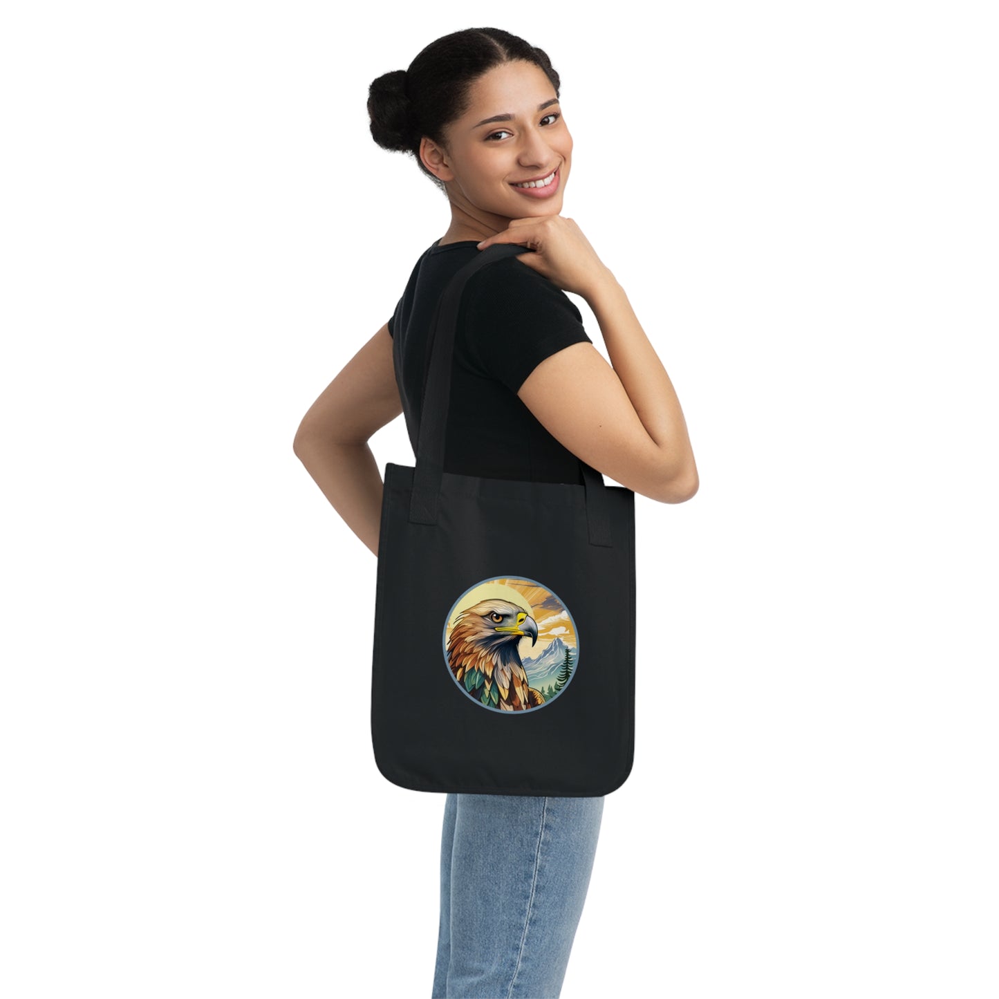 Eagle-#savingwildlife Organic Canvas Tote Bag