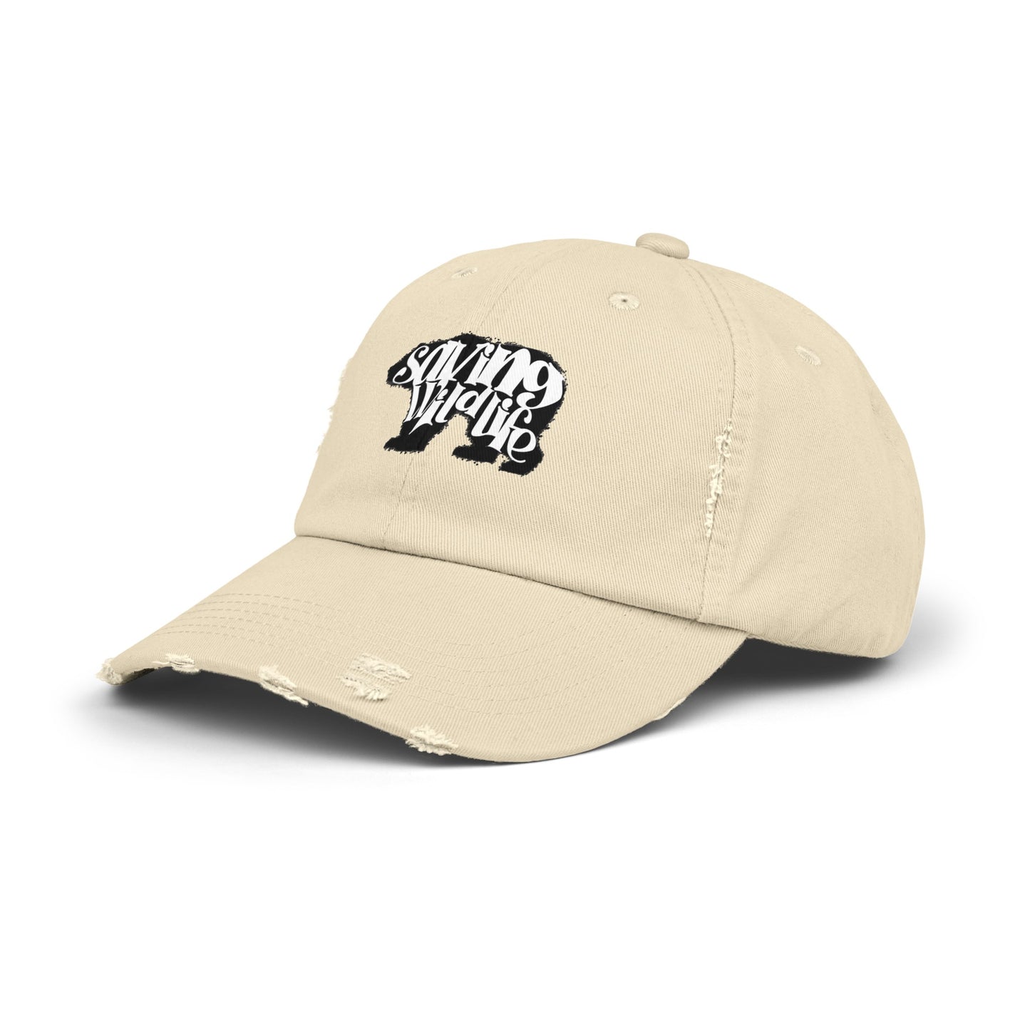 Saving Wildlife - Bear Distressed Cap