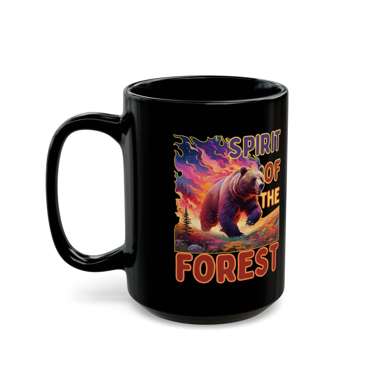 Spirit of the Forest Black Mug 15oz