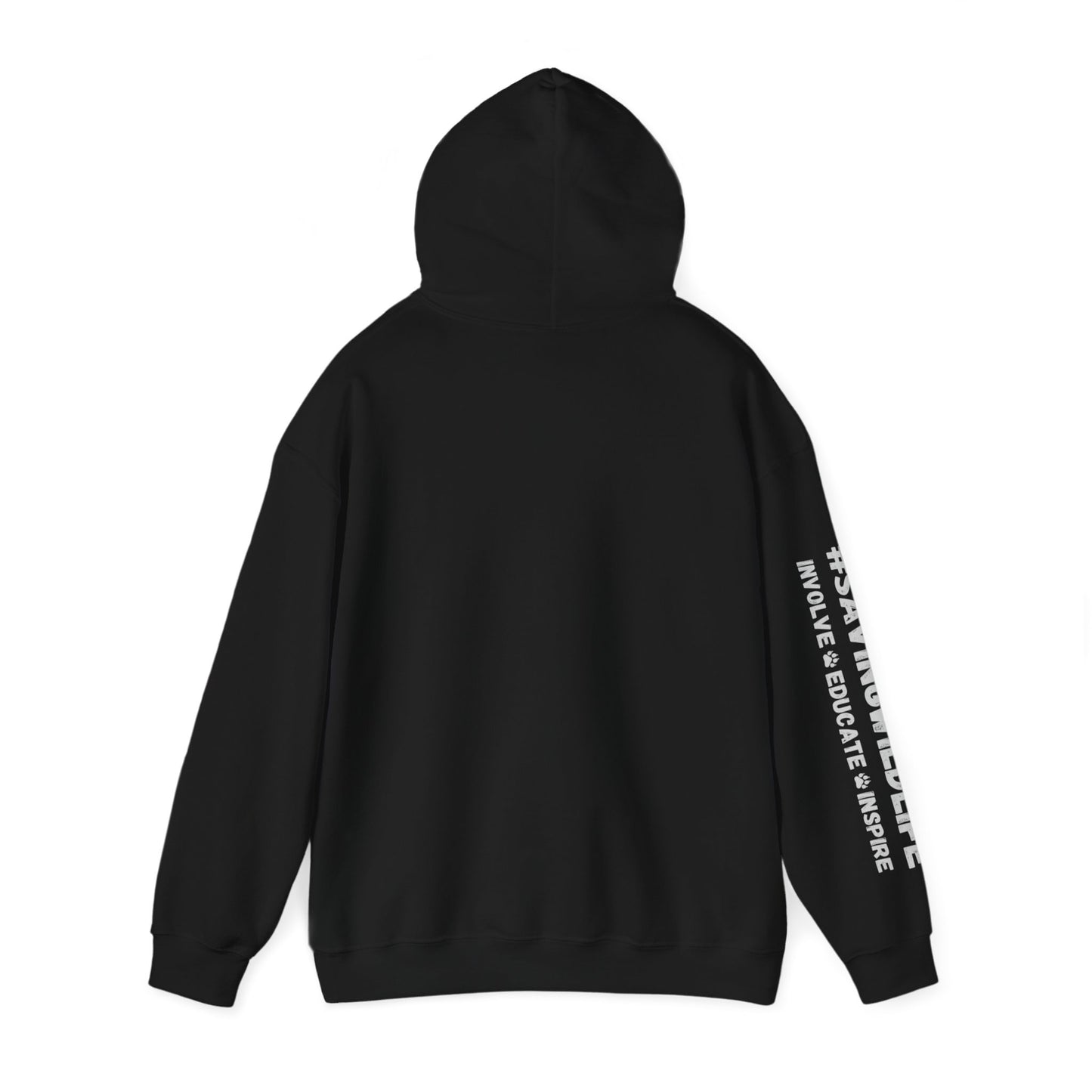 Grey Logo on black - Hooded Sweatshirt