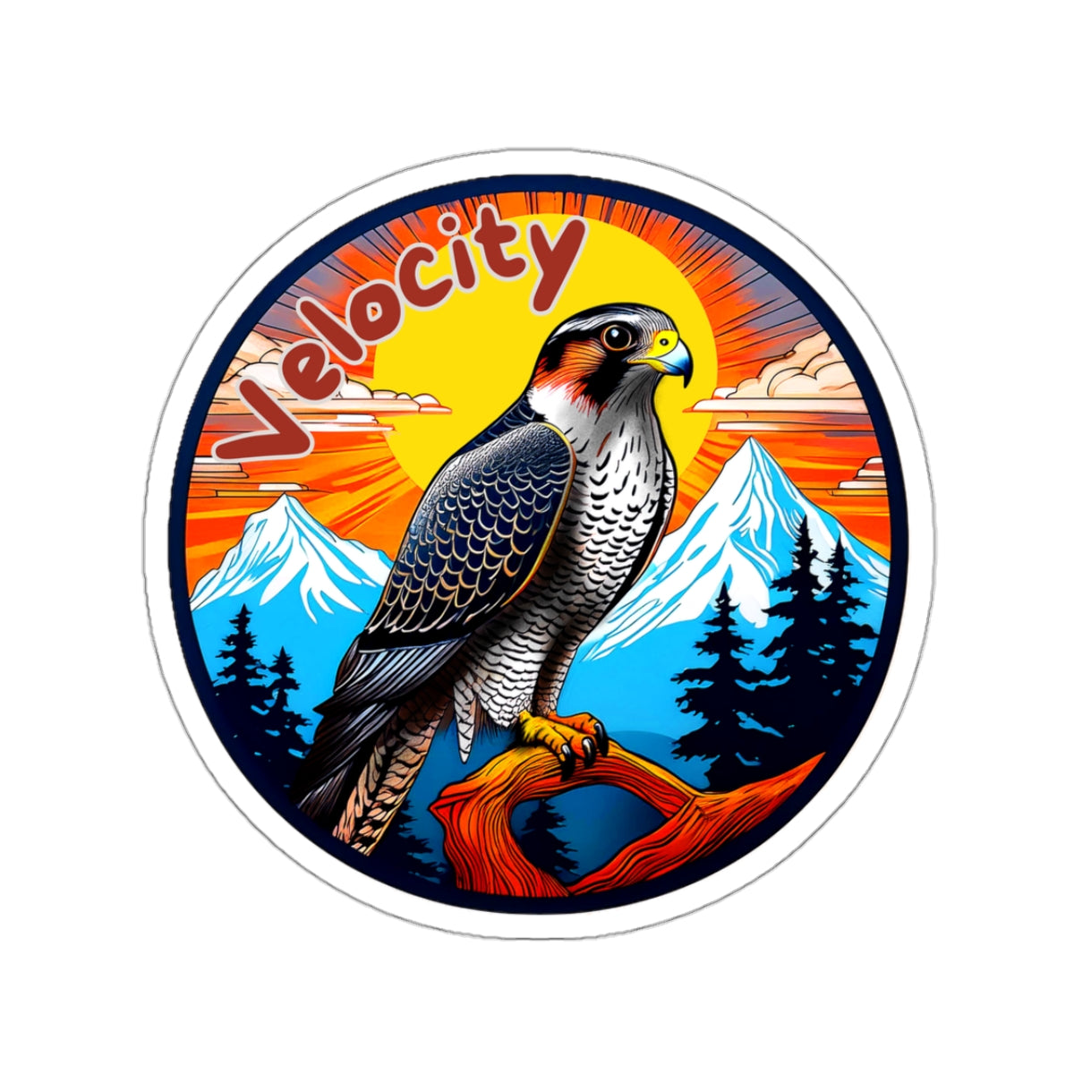 Velocity the falcon Sticker