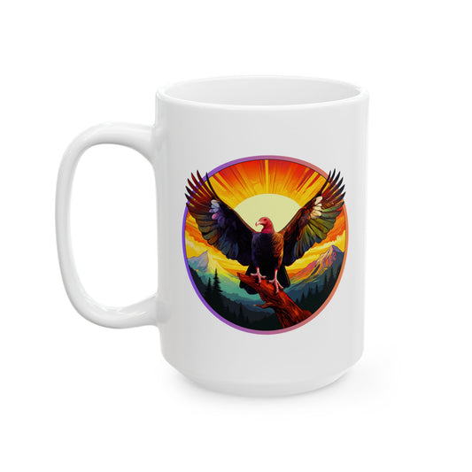 Turkey Vulture Ceramic Mug 15oz