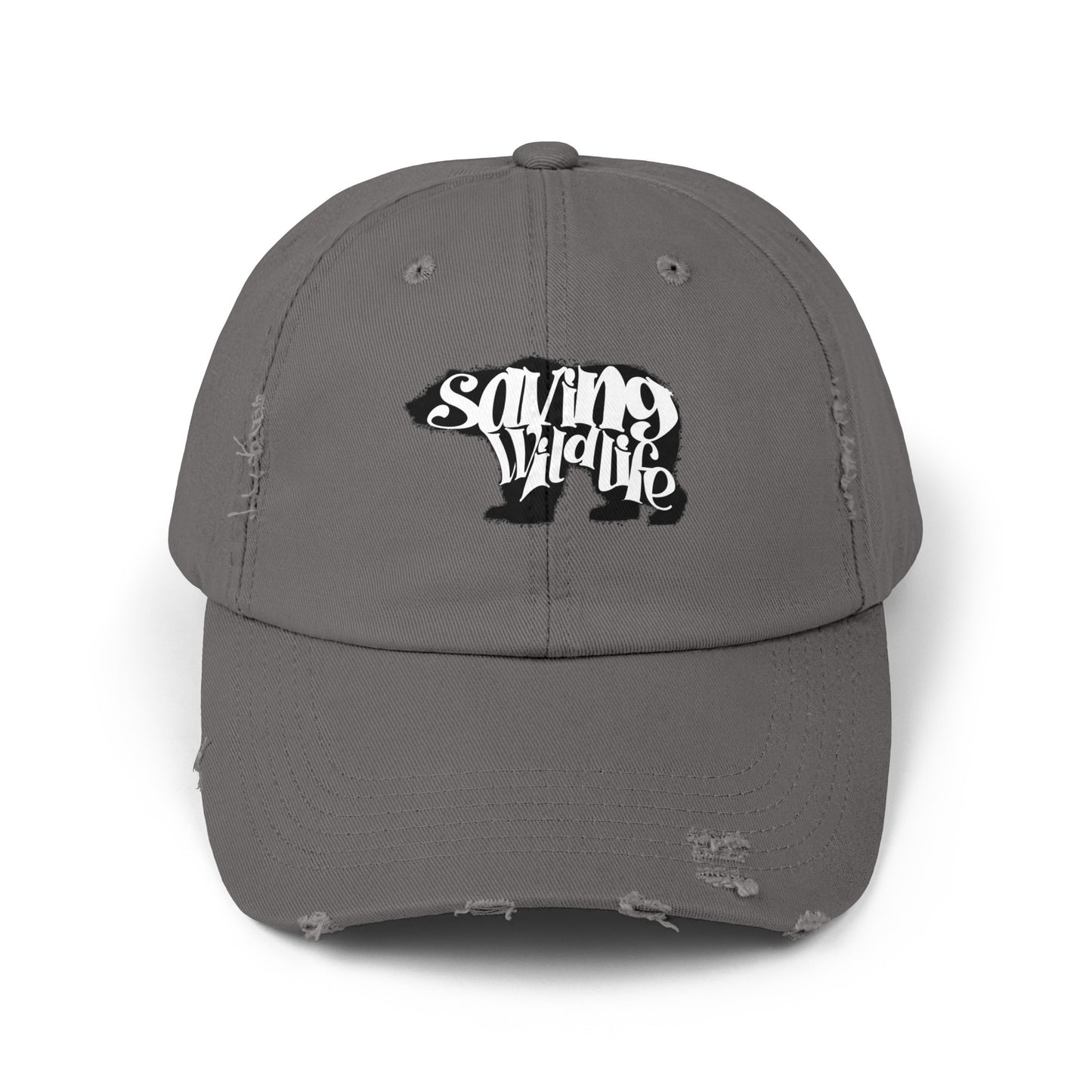 Saving Wildlife - Bear Distressed Cap