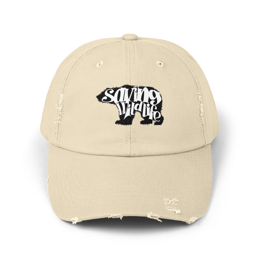 Saving Wildlife - Bear Distressed Cap