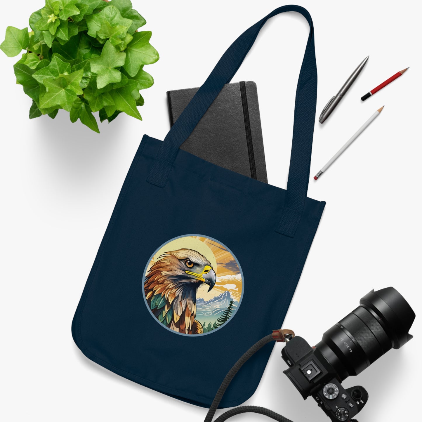 Eagle-#savingwildlife Organic Canvas Tote Bag