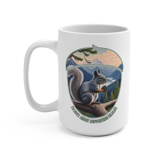 I'm Nuts about Supporting Wildlife Mug 15oz