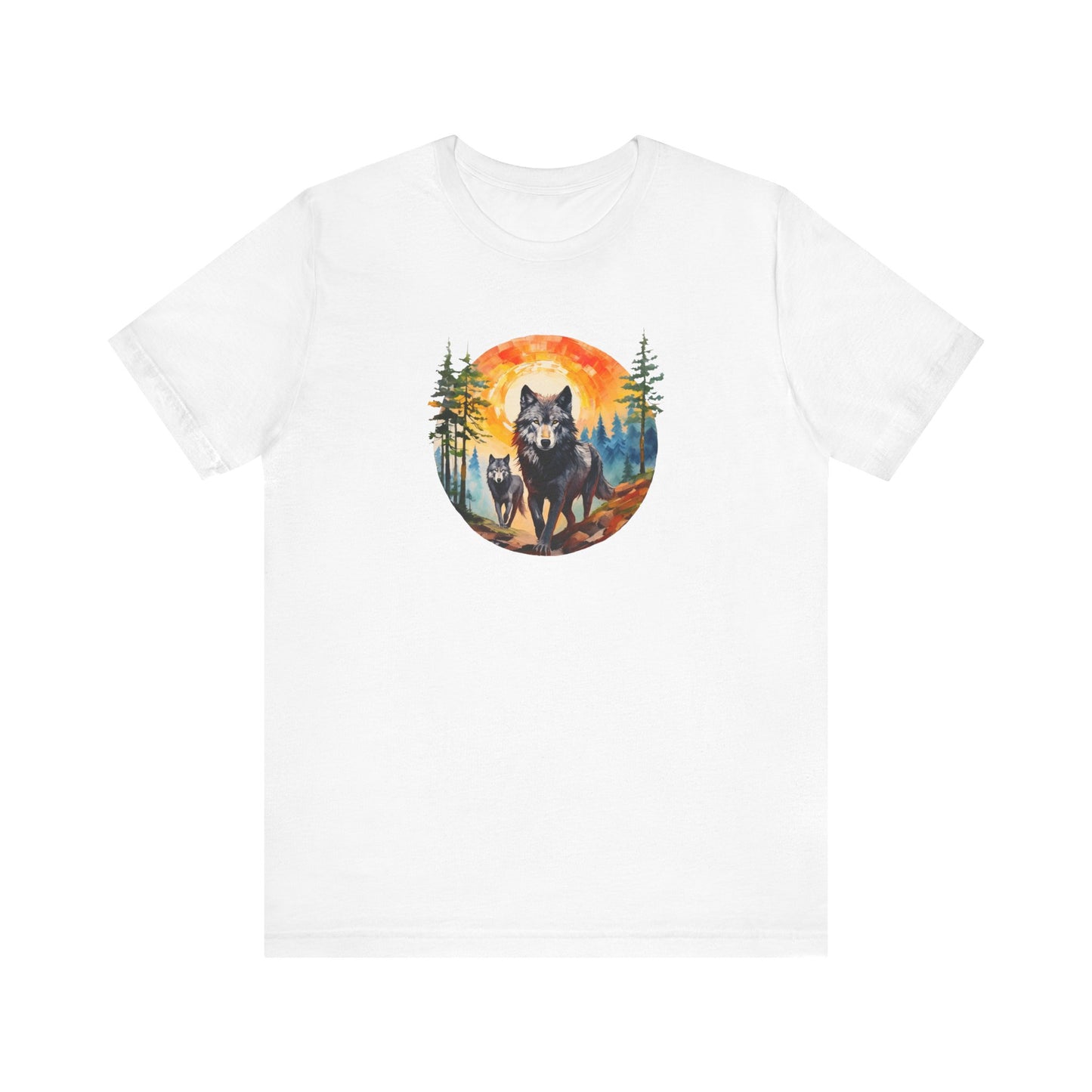 Grey Wolves - Watercolor Tee