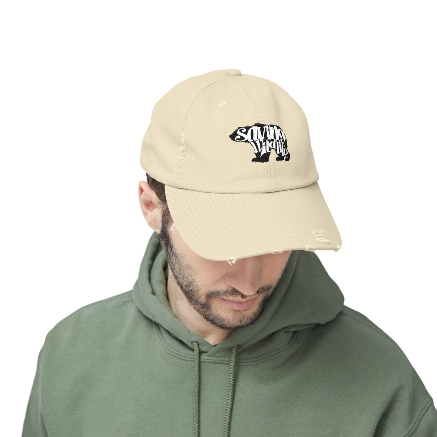 Saving Wildlife - Bear Distressed Cap