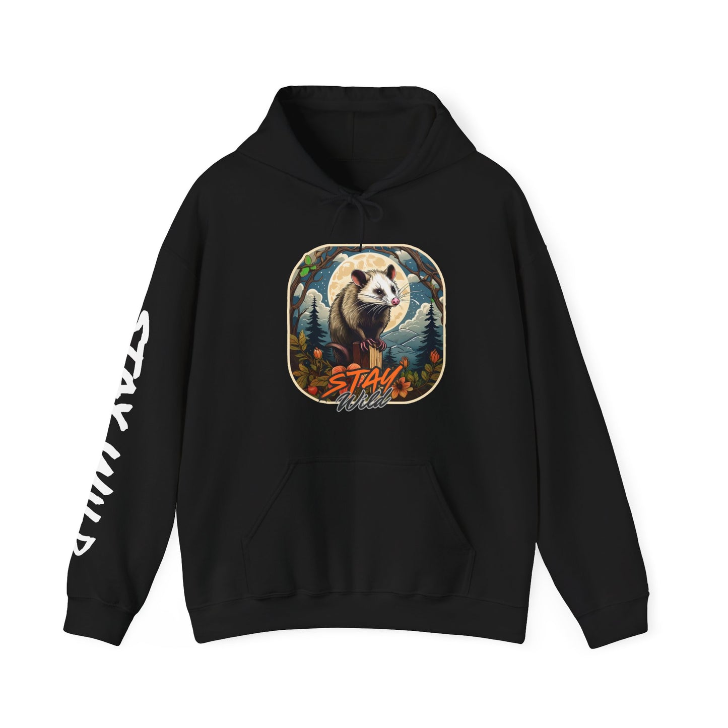 Stay Wild Opossum Hooded Sweatshirt